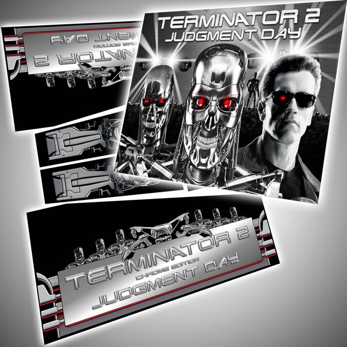 Terminator 2 Chrome Edition Makeover Kit Flipper Decals Translite Package