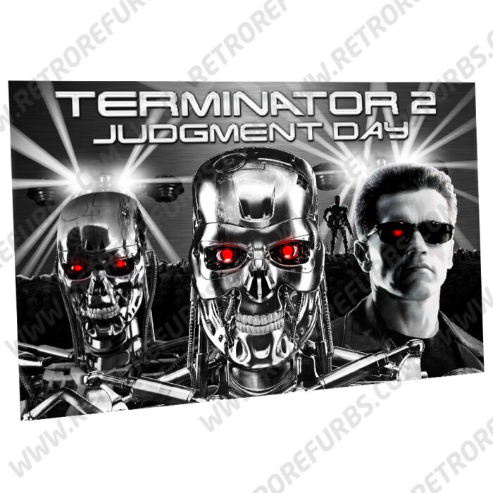 Terminator 2 Chrome Edition Alternate Pinball Translite for Flipper Display not a Backglass