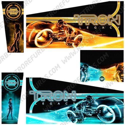 Tron Legacy (Alternate HD) Alternative Pinball Cabinet Decals Flipper Side Art Stern Graphics