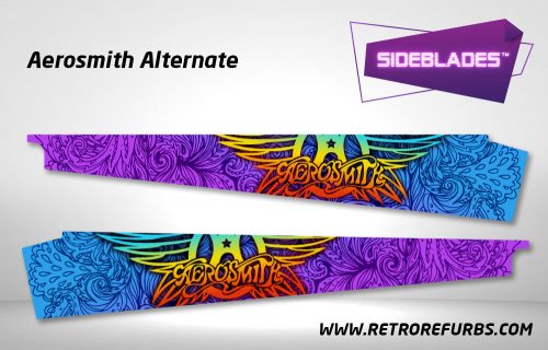 Aerosmith Alternate Pinball SideBlades Inside Decals Sideboard Art Pin Blades