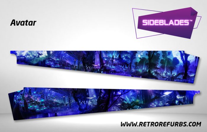 Avatar Pinball SideBlades Inside Decals Sideboard Art Pin Blades