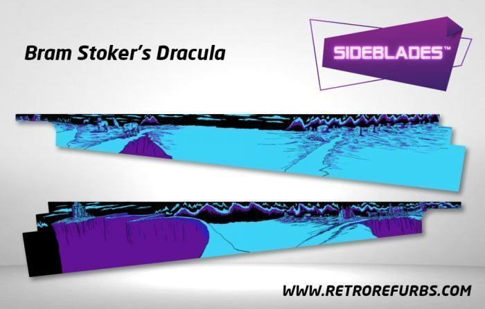Bram Stokers Dracula Pinball Sideblades Inside Decals Sideboard Art Pin Blades