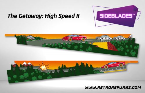 The Getaway High Speed II Pinball Sideblades Inside Decals Sideboard Art Pin Blades