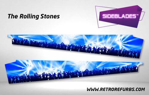 The Rolling Stones Pinball SideBlades Inside Decals Sideboard Art Pin Blades