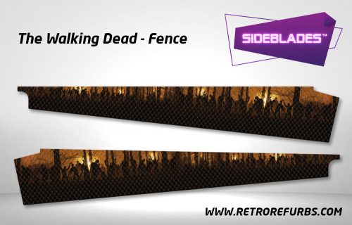 The Walking Dead Fence Pinball Sideblades Inside Decals Sideboard Art Pin Blades