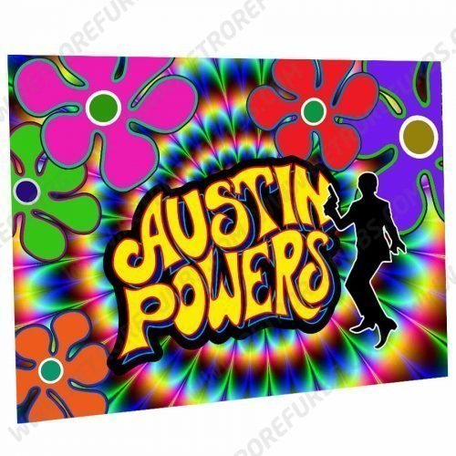 Austin Powers Alternate Pinball Translite Alternative Stern Flipper Backglass