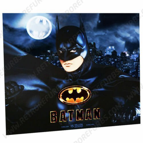 Batman Data East Alternate Pinball Translite Alternative Flipper Backglass