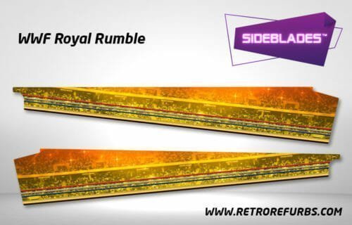 WWF Royal Rumble Pinball SideBlades Inner Inside Art Pin Blades Data East