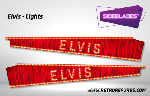 Elvis Lights Pinball SideBlades Inside Decals Sideboard Art Pin Blades Stern Artwork