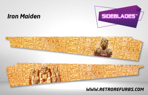 Iron Maiden Pinball SideBlades Inside Decals Sideboard Art Pin Blades Stern Artwork