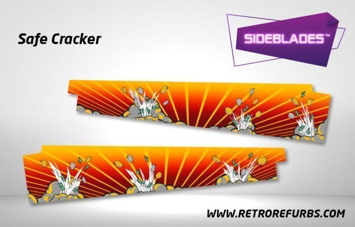 Safe Cracker Pinball SideBlades Inside Decals Sideboard Art Pin Blades