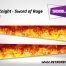 Black Knight Sword of Rage - Flames Pinball Sideblades Inside Inner Art Decals Sideboard Art Pin Blades