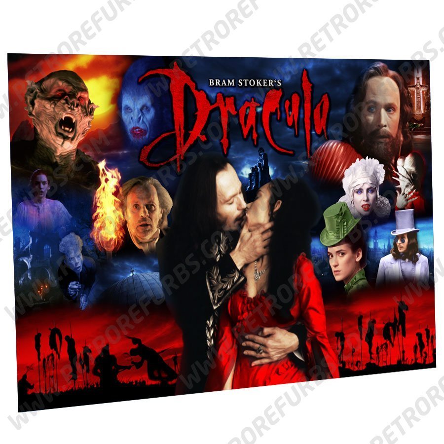 Bram Stokers Dracula Movie Montage 2 Alternate Pinball Translite Alternative Flipper Backglass