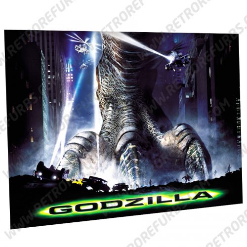 Godzilla 1998 Alternate Pinball Translite Alternative Flipper Backglass