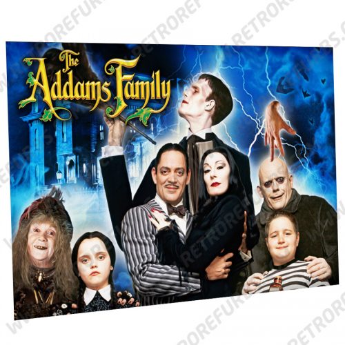 The Addams Family Dark Alternate Pinball Translite Alternative Flipper Backglass