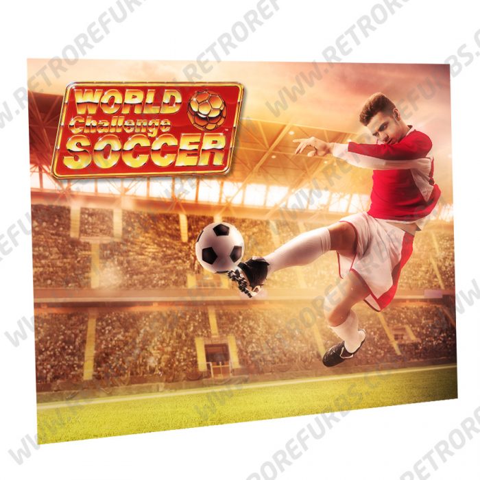 World Challenge Soccer Kick Alternate Pinball Translite Alternative Flipper Backglass
