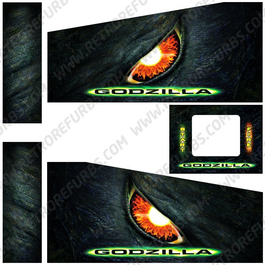 Godzilla Posters (Stern) - Pinball SideBlades™ - Retro Refurbs