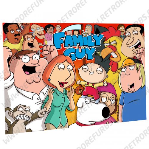 Family Guy Alternate Pinball Translite Backglass Flipper Display by Retro Refurbs