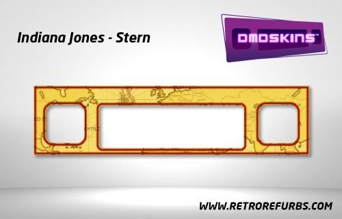 Indiana Jones Stern Pinball DMDSkin Speaker Panel Overlay DMD Artwork Decal
