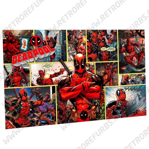 Deadpool Alternate Pinball Translite Backglass Flipper Display by Retro Refurbs