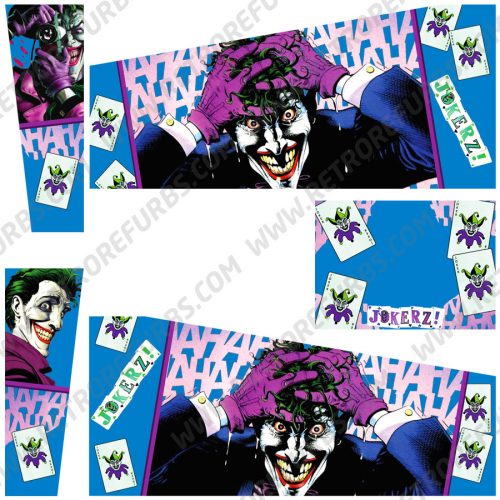 Jokerz Joker Comic Alternate Pinball Cabinet Decals Flipper Side Art