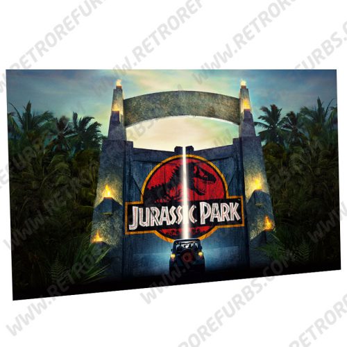 Stern Jurassic Park Gate Alternate Pinball Translite Backglass Flipper Display by Retro Refurbs