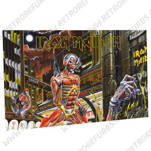 Iron Maiden Time Alternate Pinball Translite Backglass Flipper Display by Retro Refurbs