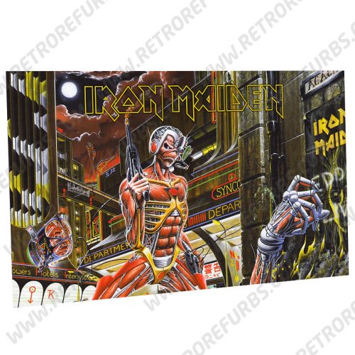 Iron Maiden Time Alternate Pinball Translite Backglass Flipper Display by Retro Refurbs