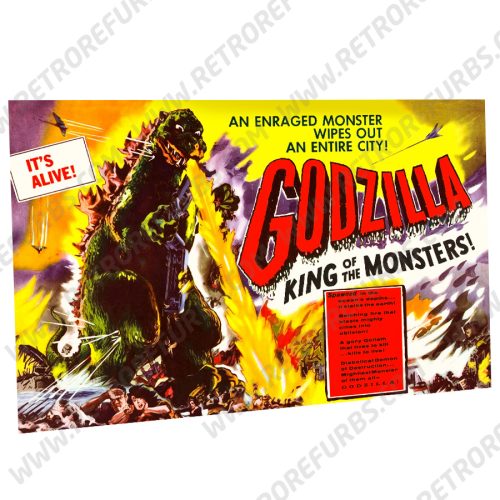 Godzilla Stern 1954 Alternate Pinball Translite Flipper Backglass