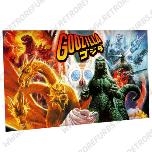 Godzilla Stern Alternate Pinball Translite Flipper Backglass