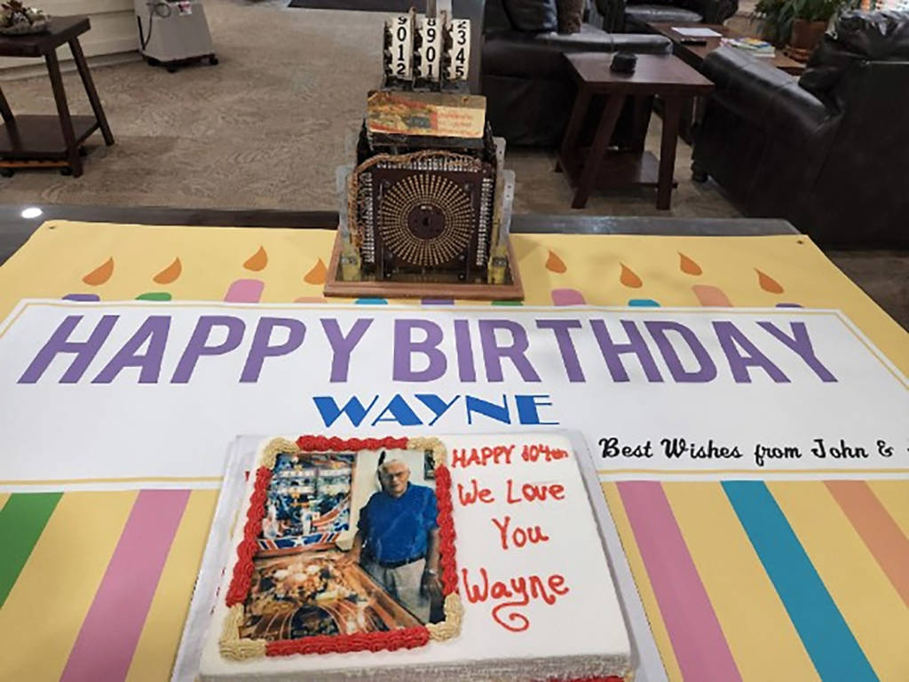 Celebrating Wayne's 104th birthday
