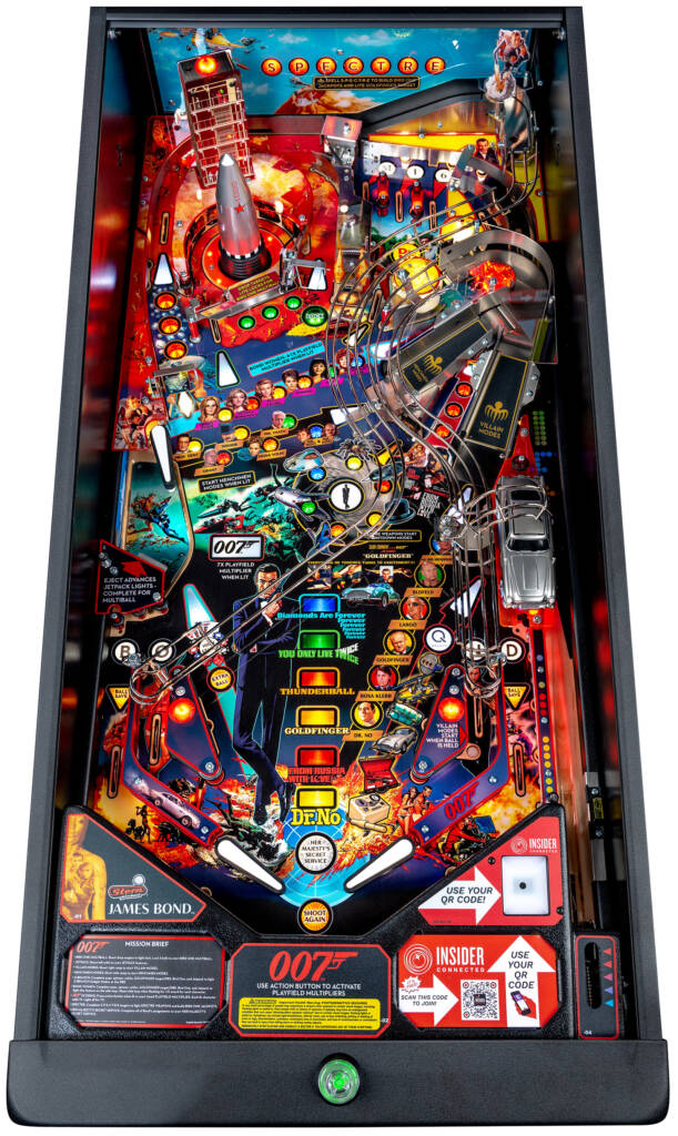 The playfield in the Pro model