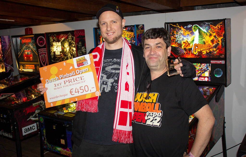 Winner of the Dutch Pinball Open Main Tournament, Emil 'Ed' Dreiborg