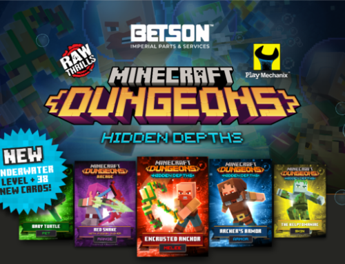 Raw Thrills Launches Series 2 Cards & New Level For Minecraft Dungeons Arcade