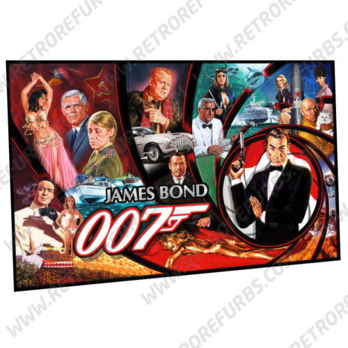 James Bond 007 Montage Alternate Pinball Translite Backglass Flipper Backglass Display by Retro Refurbs