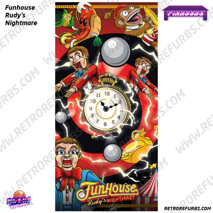 Funhouse Rudys Nightmare PinHood Playfield Protector Cover Mat