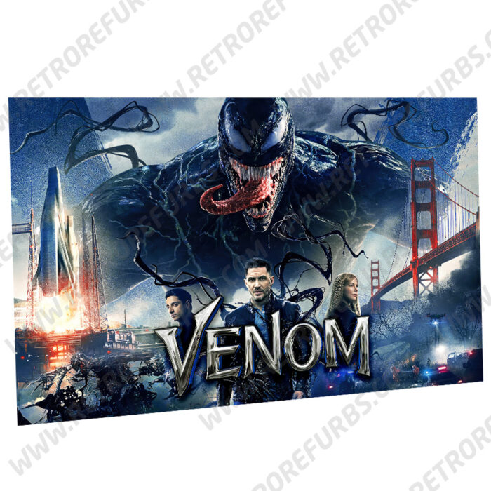 Venom Movie Alternate Pinball Translite Flipper Backglass Display for Stern