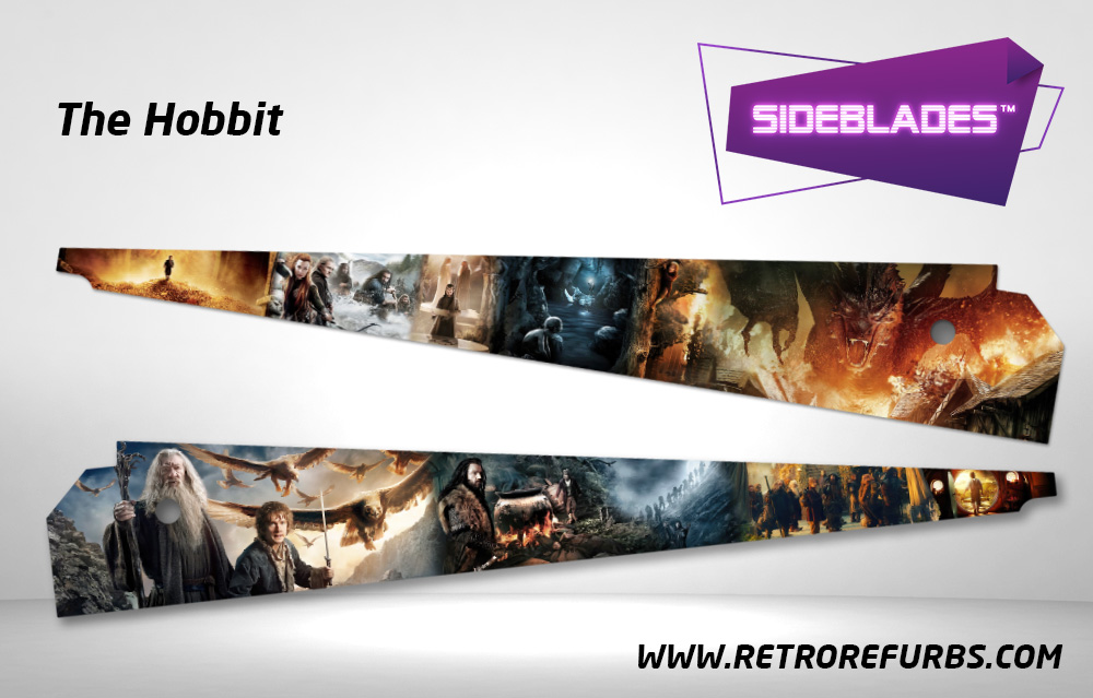 The Hobbit Pinball Side Blades Inside Inner Art Decals Sideboard Art Pin Blades for Jersey Jack Pinball Machine