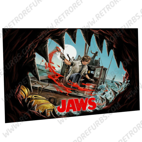 Jaws Bite Alternate Pinball Translite Flipper Backglass Display for Stern