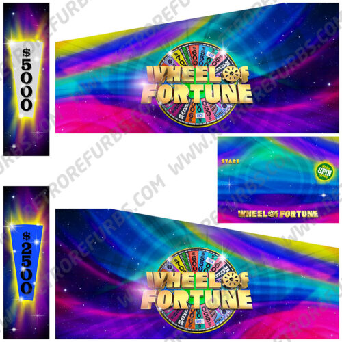 Wheel Of Fortune Alternate Pinball Cabinet Decals Alternative Flipper Side Art