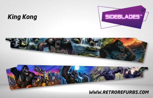 King Kong Pinball Side Blades Inside Inner Art Decals Sideboard Art Pin Blades for Stern Pinball Machine