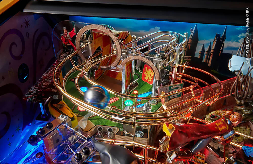 The upper playfield