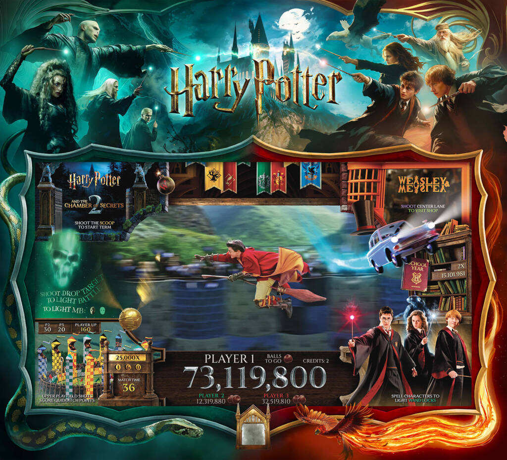 The Wizard Edition's backglass