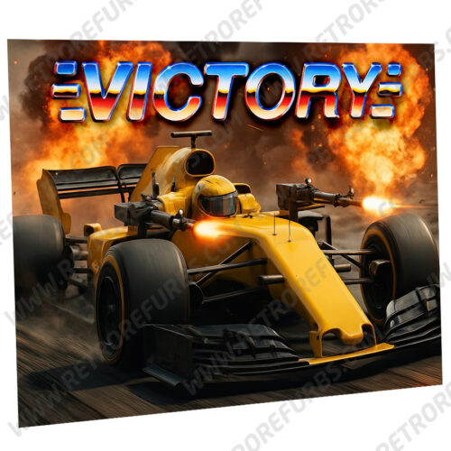Victory Alternate Pinball Translite Backglass Flipper Display by Retro Refurbs