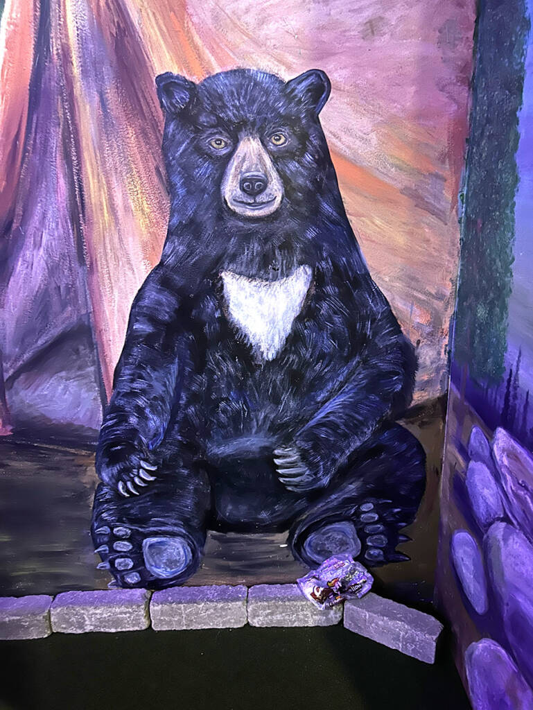 A 'bear' and her snack