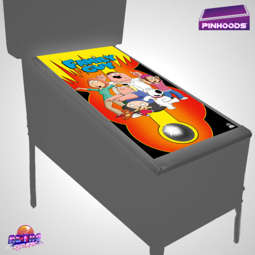 Family Guy PinHoods pinball playfield glass cover and protector mat
