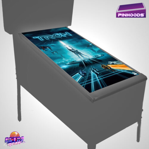 Tron Legacy PinHoods pinball playfield glass cover and protector mat