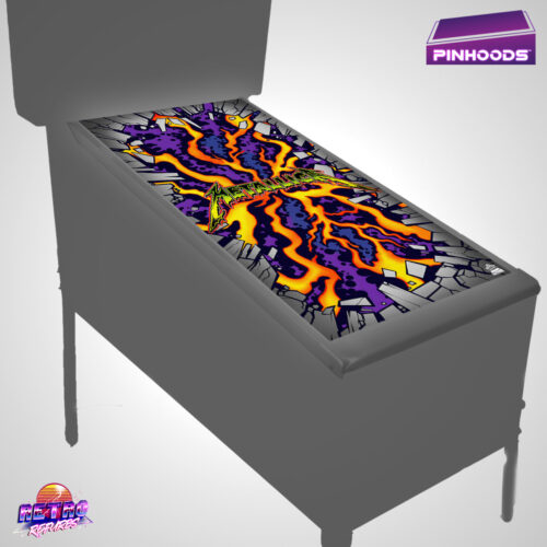 Metallica Pro PinHoods pinball playfield glass cover and protector mat