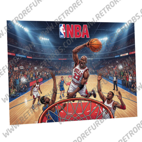 NBA Stern Alternate Stern Pinball Translite Flipper Backglass
