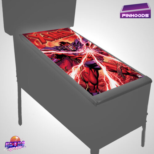X-Men Megneto LE PinHoods pinball playfield glass cover and protector mat